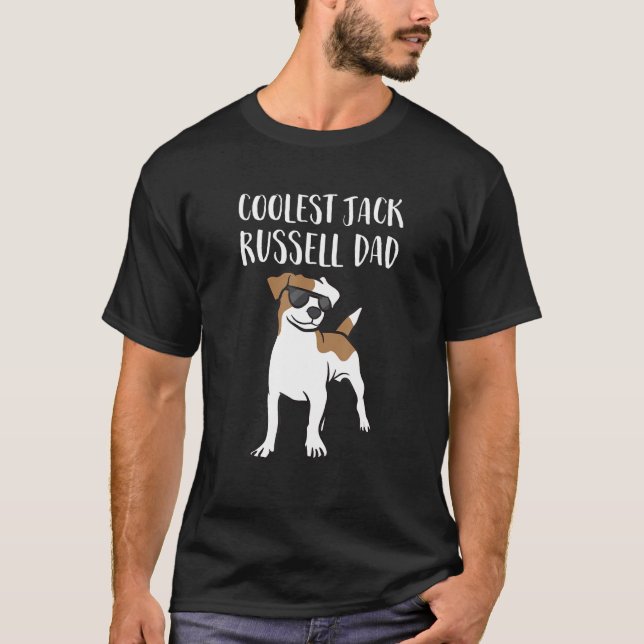 Coolest Jack Russel Dad T-Shirt (Front)