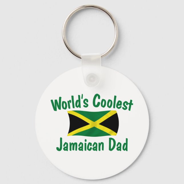 Coolest Jamaican Dad Keychain (Front)