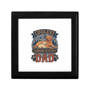 Coolest Labrador Retriever Dad Dog Mountain Paw Pr Gift Box