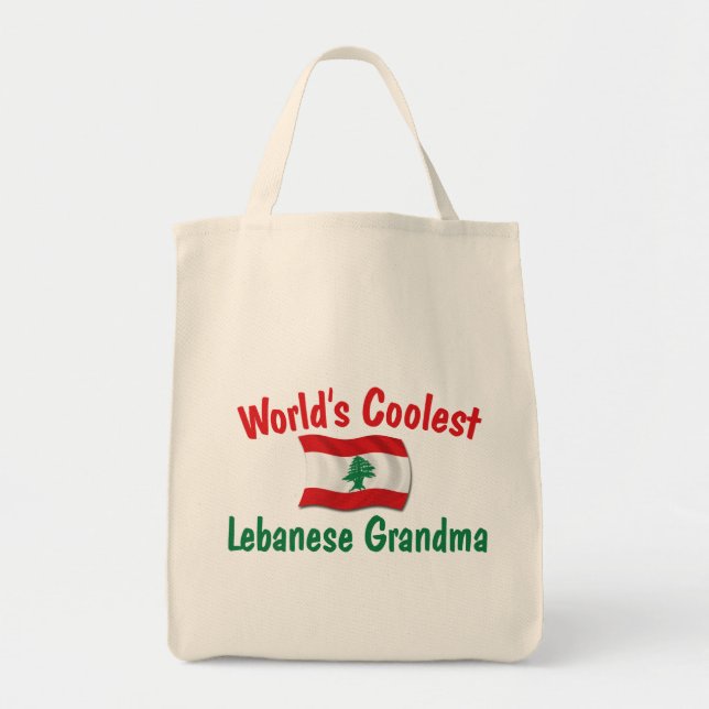 Coolest Lebanese Grandma Tote Bag (Front)