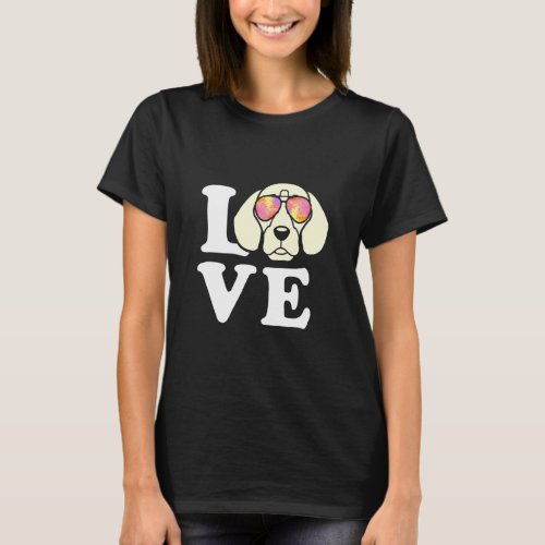Coolest Love Hearth Pulse Beagle  T_Shirt