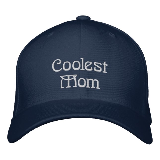coolest mom baseball cap by dalDesignNZ (Front)