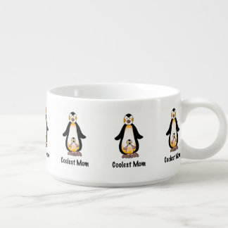Coolest Mom Penguin Family Design Bowl