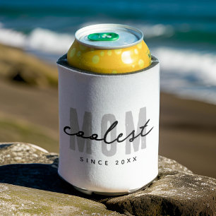 Coolest Mom Since 20XX Modern Simple Preppy Can Cooler