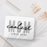 Coolest Mom Since 20XX Modern Simple Preppy Magnet<br><div class="desc">This simple and modern design is composed of san serif typography.</div>