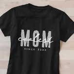 Coolest Mom Since 20XX Modern Simple Preppy T-Shirt<br><div class="desc">This simple and modern design is composed of san serif typography.</div>