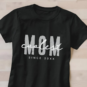 Coolest Mom Since 20XX Modern Simple Preppy T-Shirt