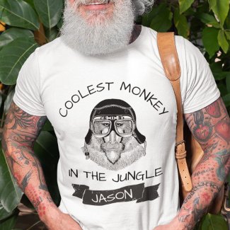 Coolest Monkey In The Jungle Retro | Custom
