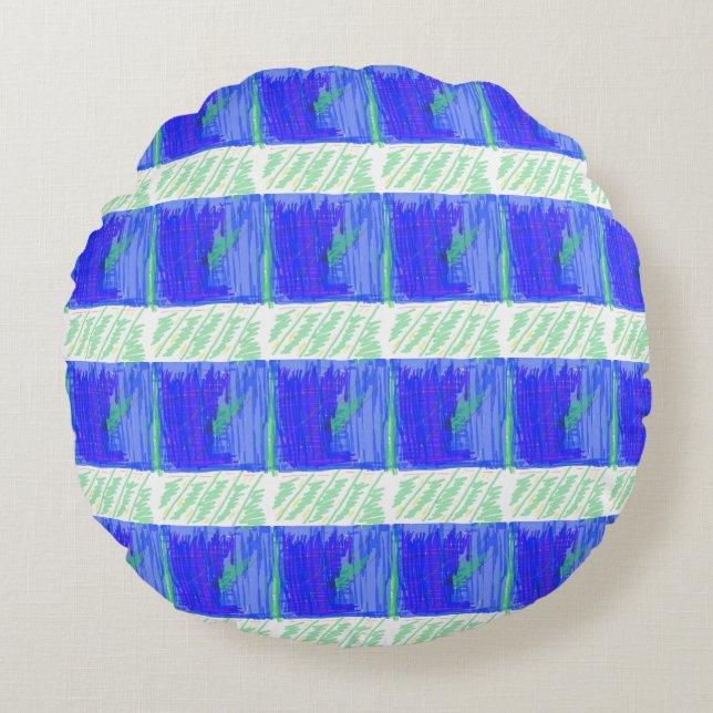 Coolest Nautical Abstract Accent Pillow (Front)