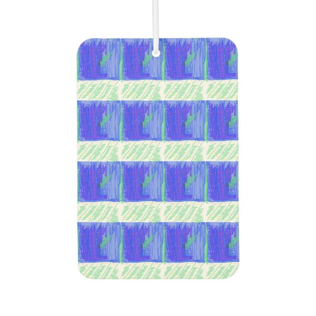Coolest Nautical Blue Abstract  Air Freshener (Front)