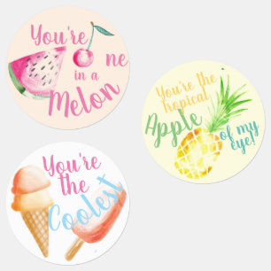Coolest, One in a Melon, Apple of my eye Labels