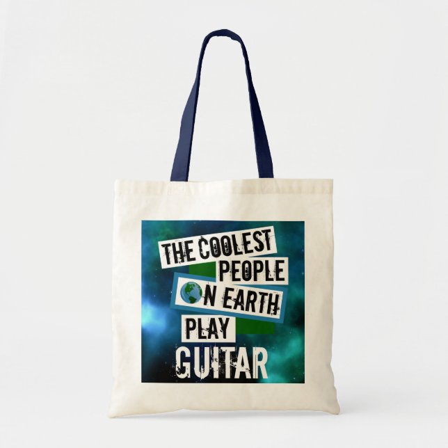 Coolest People on Earth Play Guitar Tote Bag (Front)