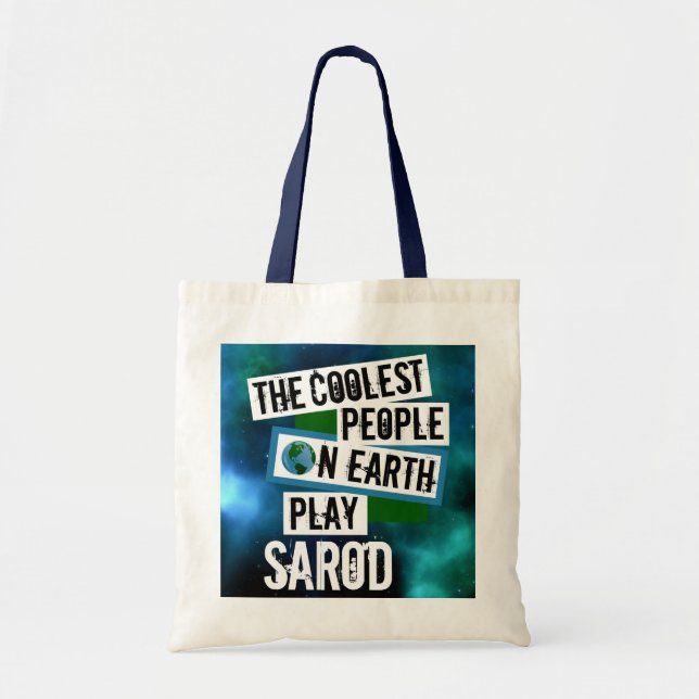 Coolest People on Earth Play Sarod Tote Bag (Front)