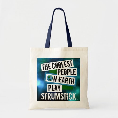 The Coolest People on Earth Play Strumstick Nebula Budget Tote Bag