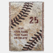 Coolest Personalized Baseball Throw Blanket (Front Vertical)