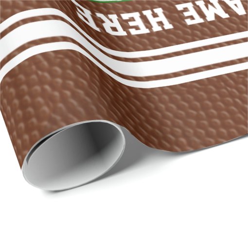 Coolest Personalized Football Wrapping Paper Roll Zazzle