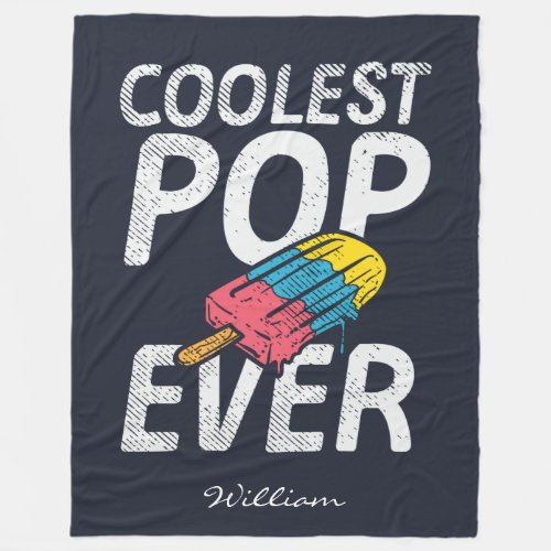 Coolest Pop Ever Ice Cream Popscicle Fleece Blanket