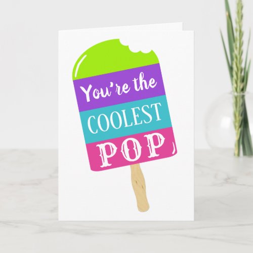 Coolest Pop Fathers Day Card