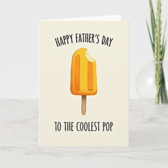 Coolest Pop Lolly Art Card (Front)