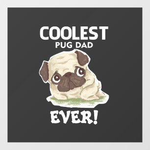 Coolest Pug Dad Ever Floor Decals