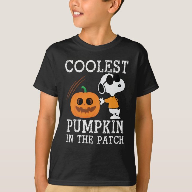 Coolest Pumpkin In the Patch Cool Halloween T-Shirt (Front)