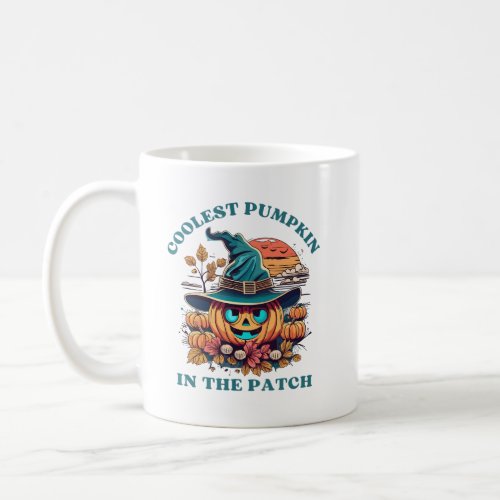 Coolest Pumpkin In The Patch Funny Kids Boys Coffee Mug