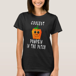 Coolest Pumpkin In The Patch Halloween Boys Girls  T-Shirt