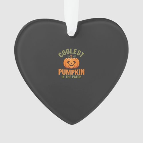 Coolest Pumpkin In The Patch Halloween Design Ornament