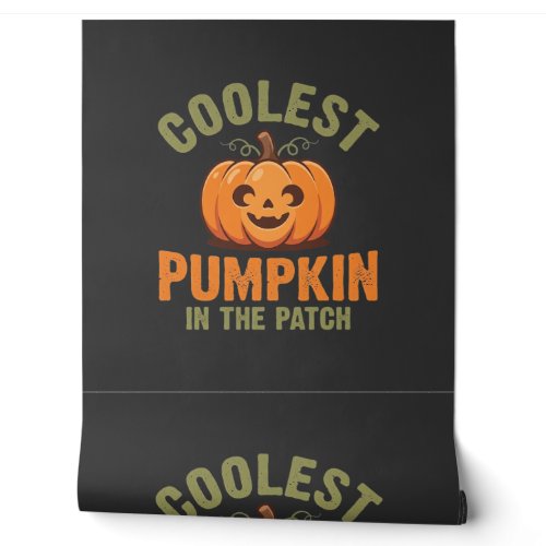 Coolest Pumpkin In The Patch Halloween Design Wallpaper