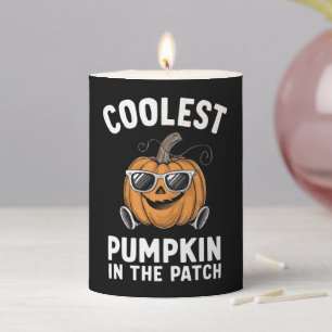 Coolest Pumpkin In The Patch Halloween Pillar Candle