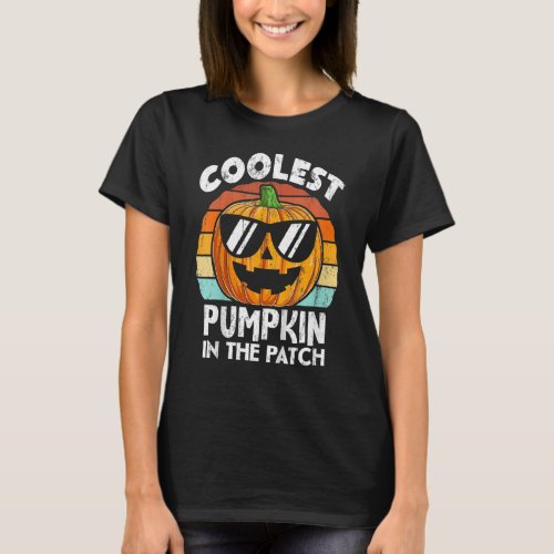 Coolest Pumpkin In The Patch Halloween Toddler Boy T_Shirt