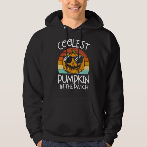 Coolest Pumpkin In The Patch Toddler Boys Hallowee Hoodie