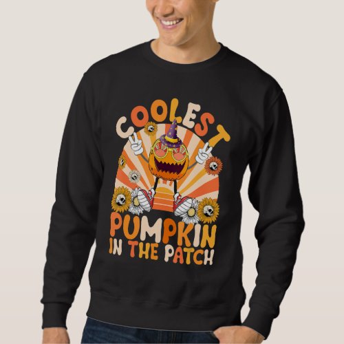 Coolest Pumpkin In The Patch Toddler Boys Hallowee Sweatshirt