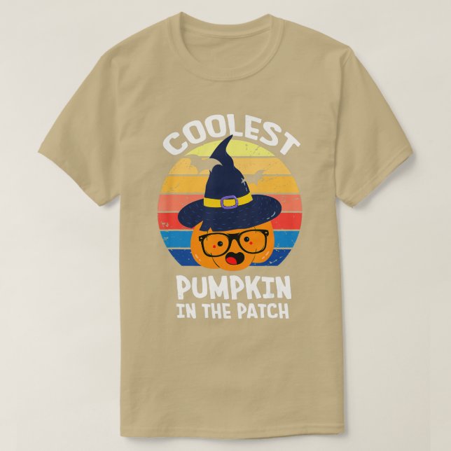Coolest Pumpkin In The Patch Toddler Boys Hallowee T-Shirt (Design Front)