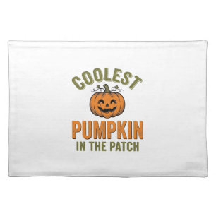 Coolest Pumpkin in the Patch Vintage Halloween Des Cloth Placemat
