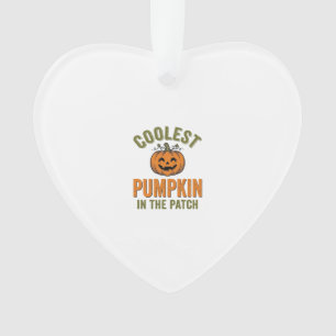 Coolest Pumpkin in the Patch Vintage Halloween Des Ornament