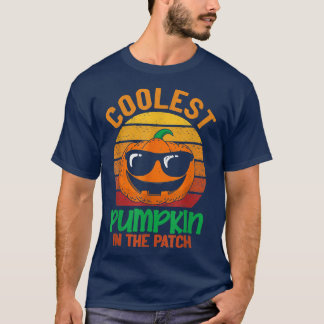 Coolest Pumpkin In The Patch Vintage Pumpkin Hallo T-Shirt