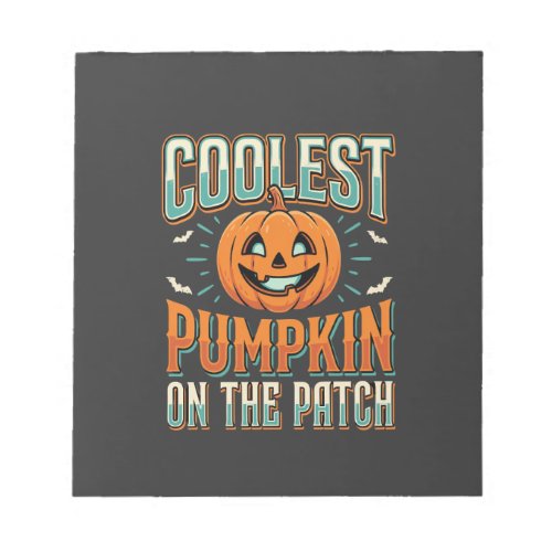 Coolest Pumpkin On The Patch Halloween Design_1 Notepad