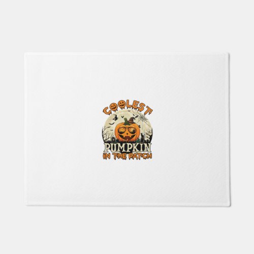 Coolest Pumpkin Patch Sunglasses Witch Hat Hallowe Doormat