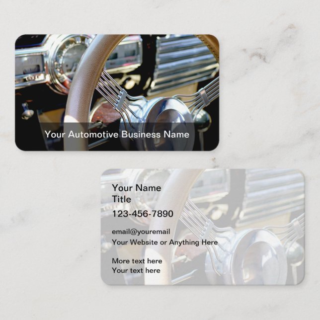 Coolest Retro Automotive Business Cards (Front/Back)