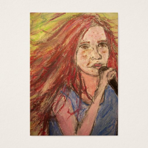 Customizable Coolest Rocker Girl Business Card Template