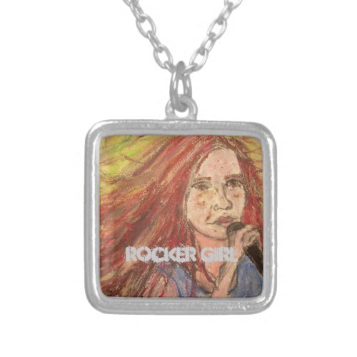 Coolest Rocker Girl Silver Plated Necklace