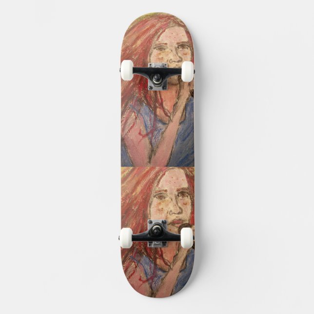 Coolest Rocker Girl Skateboard Deck (Front)