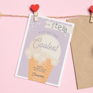 Coolest Scoop Classroom Valentine's Day Card