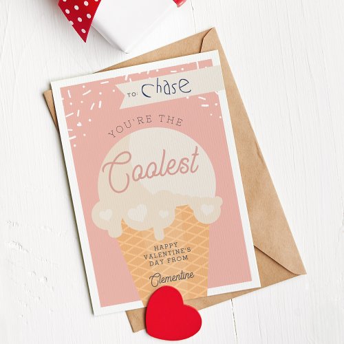 Coolest Scoop Classroom Valentines Day Card