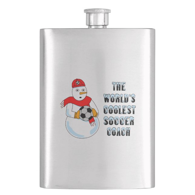 Coolest Soccer Coach  Flask (Front)