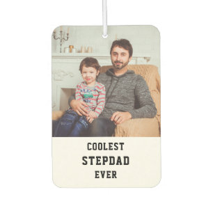 Coolest Stepdad Ever Personalized Photo Collage Air Freshener