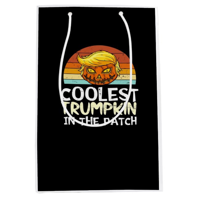 Coolest Trumpkin Patch Medium Gift Bag (Front)