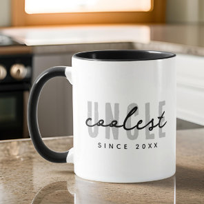 Coolest Uncle Modern Elegant Simple Father's Day Mug