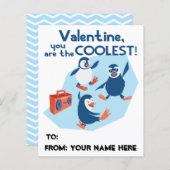Coolest Valentine Dancing Penguins Boys Kids (Front/Back)